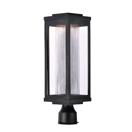 Maxim Lighting Salon LED 1-Light 6" Wide Black Outdoor Pole/Post Mount 55900CRBK